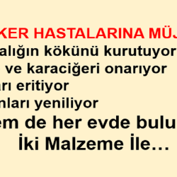 Şeker Hastalığını Kökünden Kurutuyor