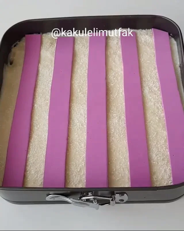 Çizgili Pasta Yapılışı