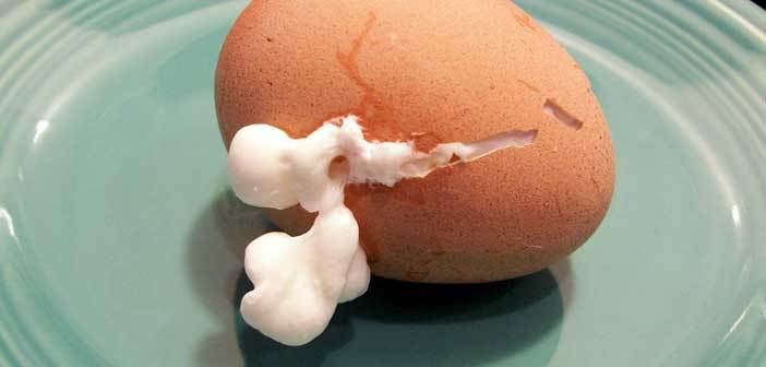 Yumurta haşlarken çatlama