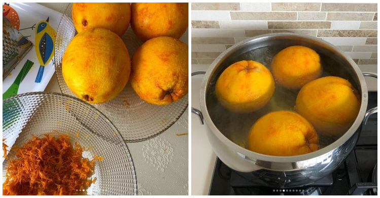 Portakal reçeli yapılışı