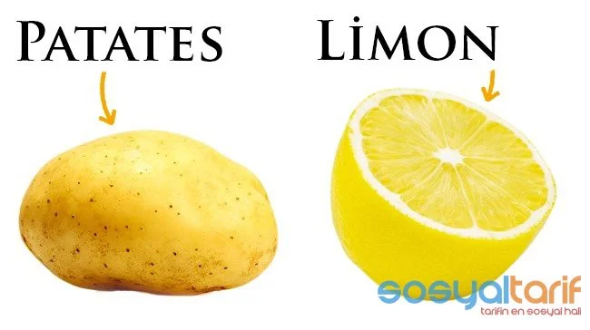 patates limon maskesi