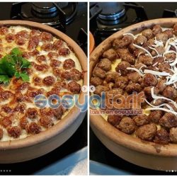 patates yatağında misket köfte
