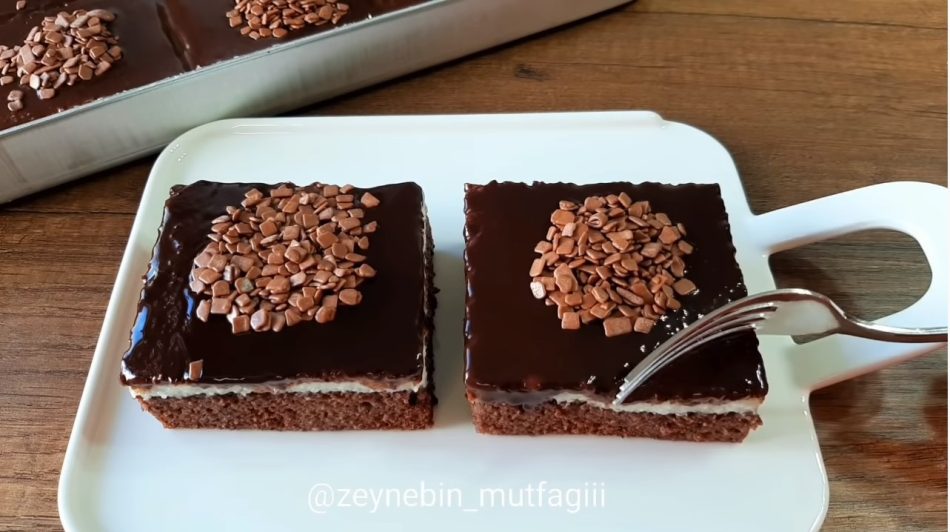 muhallebili çikolatalı pasta tarifi