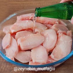 soslu çıtır tavuk yapımı