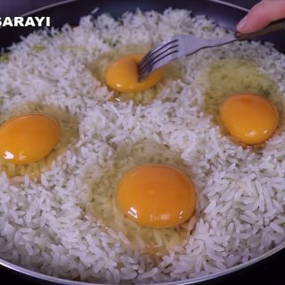 sebzeli yumurtalı pirinç pilavı tarifi