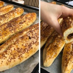 evde kıymalı kapalı pide yapımı