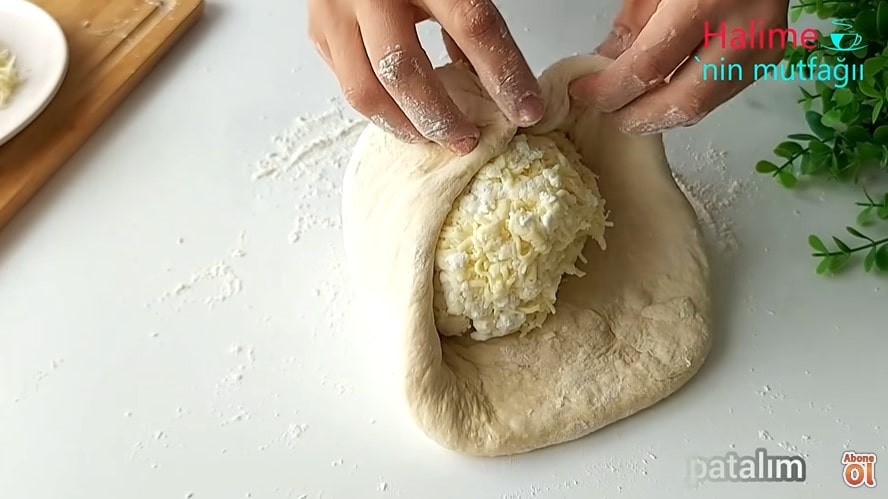 peynir dolgulu tepsi çöreği