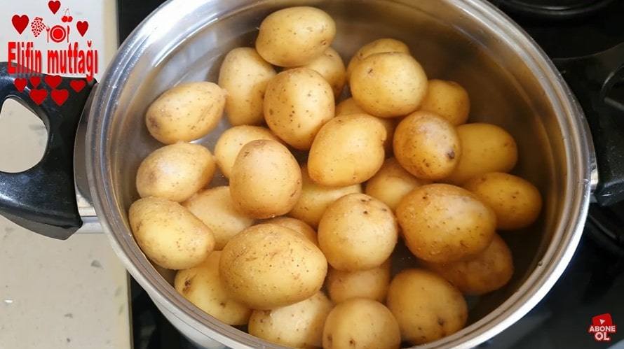 kabuklu patates haşlama