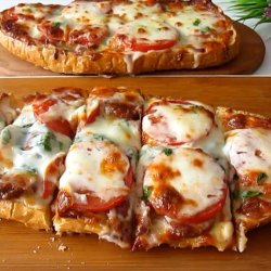 ekmekten pizza yapımı
