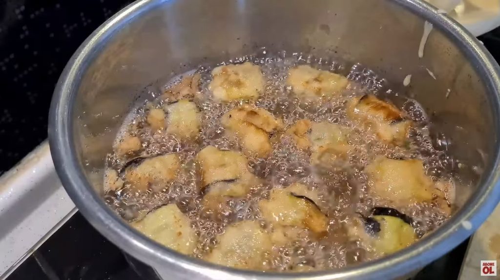 köfteli rulo patlıcan kızartması
