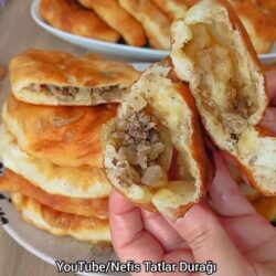 puf puf kabaran kıymalı pişi yapımı