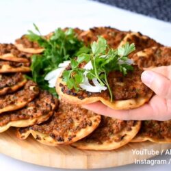 evde fındık lahmacun yapımı
